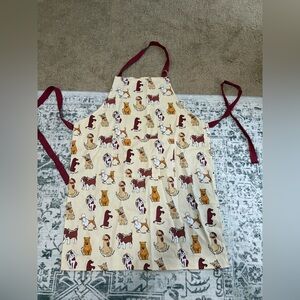 Chef Central Adjustable Full Apron w/Dog Theme Poodle pit bull, etc